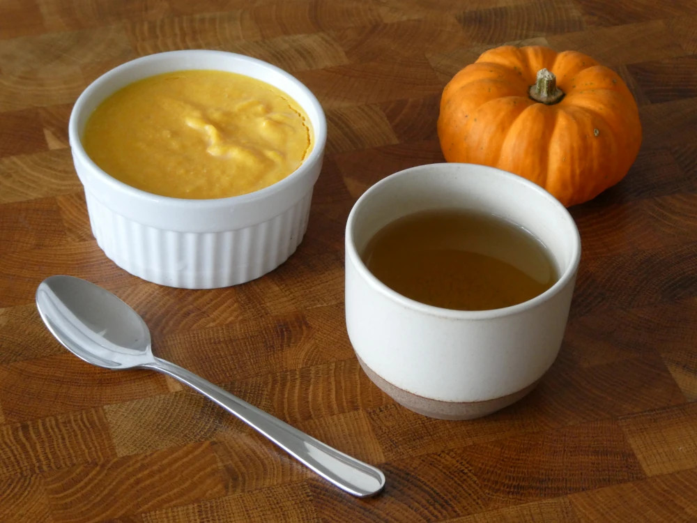 Pumpkin Pudding paired with Hojicha Japanese Spices.